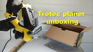 Trotec planer unboxing unboxingvideo unboxing planer [upl. by Nymzaj]