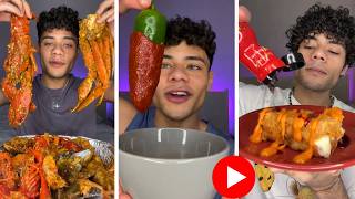 Ramizeinns Most Extreme SPICY Foods Shorts Compilation 2 HOURS Ramizeinn [upl. by Sherman]