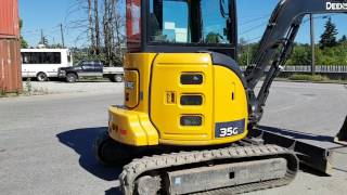 2015 John Deere 35G Mini Excavator For Sale  LOW HOURS [upl. by Noirrad]