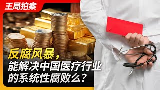 反腐风暴，能解决中国医疗行业的系统性腐败吗？｜医疗行业｜反腐｜155位院长｜自查自纠｜退费｜回扣｜医药代表｜规培医生｜收入｜王局拍案20230810 [upl. by Kotick28]