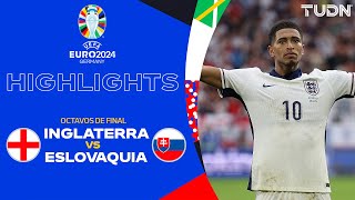 HIGHLIGHTS  Inglaterra vs Eslovaquia  UEFA EURO 2024  8vos  TUDN [upl. by Aiceila212]