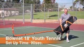 BOWNET Portable Youth Tennis Net 18 x 29quot [upl. by Hillary40]