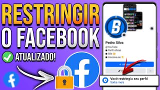 COMO RESTRINGIR O PERFIL DO FACEBOOK [upl. by Arhsub422]