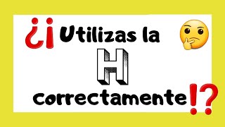 🤓 Reglas ortográficas  Letra H 👩🏻‍🏫 [upl. by Falda]