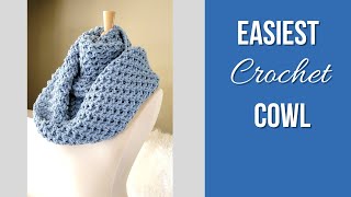 Easiest Free Crochet Cowl Pattern [upl. by Asenav]