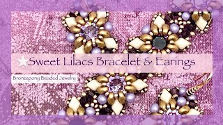 DIY  Sweet Lilacs Bracelet amp Earrings [upl. by Arreit185]