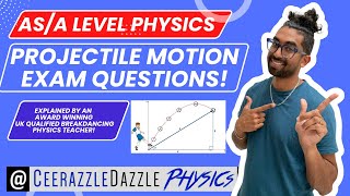 AS A Level Physics A Projectile Motion exam questions walkthrough [upl. by Auqinom]