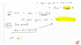 nth term of an AP from the end  ReferProgression [upl. by Elkin]