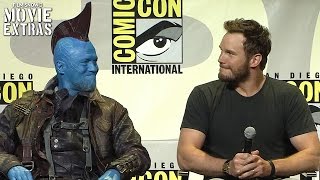 Guardians of Galaxy Vol2  Panel Highlights and Interviews at ComicCon 2016 Marvel [upl. by Ailegra857]