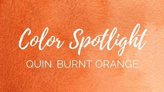 Color Spotlight Returns  Quinacridone Burnt Orange PO48 [upl. by Yarahs]