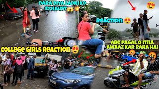 College Girls Reactions😍 Benelli 600i Exhaust Loud 😱 Dar Gayi ladkiya👿 [upl. by Derek]