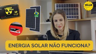 Energia Solar não funciona ☀️ [upl. by Noswal]