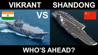 Chinese Type 002 Shandong vs Indias Vikrant  Aircraft Carrier Comparison [upl. by Deedahs708]