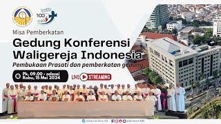 Perayaan Ekaristi Pemberkatan Gedung Konferensi Waligereja Indonesia KWI [upl. by Assirram]