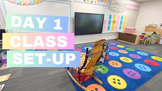 CLASSROOM SET UP 2023  Day One  PreK Teacher [upl. by Ash]