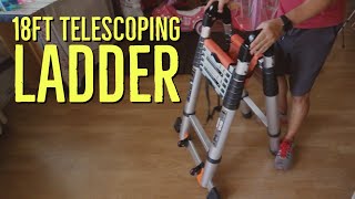 Portable Telescoping Ladder Unboxing and Set Up [upl. by Adnaral118]