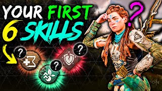 The FIRST 6 SKILLS YOU NEED  Horizon Forbidden West  Tips and Tricks Guides [upl. by Ydolem]