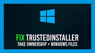 Windows Fix TrustedInstaller  Take ownership amp Deleting old Windows files [upl. by Annayehc]