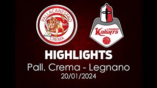 Highlights Crema  Legnano del 20012024 [upl. by Dadelos160]