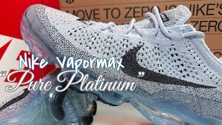 Air Vapormax 2023 Flyknit quotPure Platinumquot Review  Legit Check [upl. by Connel]