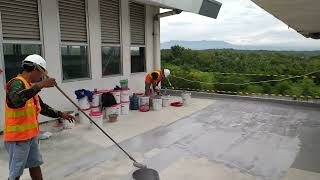 081298128319  081298128370 Pelaksanaan Pekerjaan Waterproofing Coating Nitoproof 280 Fosroc [upl. by Einnaj510]