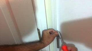 Remove Hinges from Self Closing Door [upl. by Atnauq]