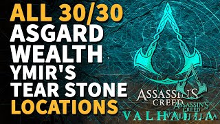 All Asgard Wealth 30 x Ymirs Tear Stone Assassins Creed Valhalla [upl. by Ellenar]