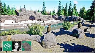 🐘 King Penguin Habitat Area Upgrade amp Restaurant Build in City Zoo  Planet Zoo [upl. by Swenson]