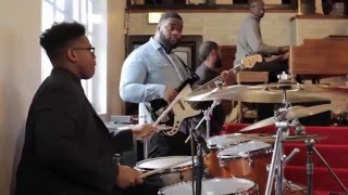 15yearold Jaylan Crout Playing Drums in Church Part 1 quotHow Great Is Our Godquot [upl. by Ecnerrot]