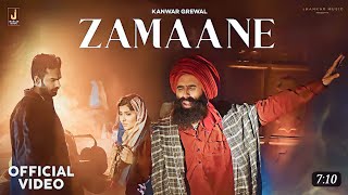 Zamaane Official Video  Kanwar Grewal  Sana Sultaan  Tru Makers  New Hindi Songs 2023 [upl. by Pascasia]