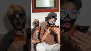 masker hitam‼️ funny comedy couple [upl. by Onaireves409]