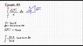 Sustitucion trigonometrica [upl. by Antons]