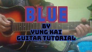 Blue Yung Kai Guitar Chords Tutorial No Capo amp W Capo 😊😊😊 [upl. by Oruasi655]