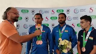 Indian shooting guys make it possible at ISSF World Shooting Championship 2023 l shooting baku [upl. by Jemmy]