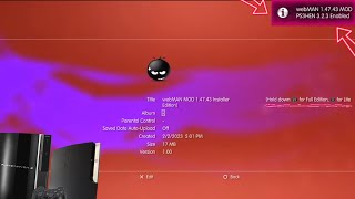 How To Update WebMan Version On PS3⚫️ʜᴇɴᴄꜰᴡ⚫️ [upl. by Safir18]