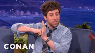 Simon Helberg Fills In For Metta SandifordArtest  CONAN on TBS [upl. by Janifer776]