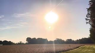 Ohio farm walk through at sunrise 🌅 real time amp sounds 4 October 2024 [upl. by Sirromad]