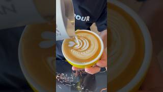 WING TULIP COFFEE ART latteart [upl. by Cerell971]