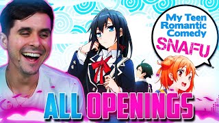 My Teen Romantic Comedy SNAFU ALL OPENING Reaction [upl. by Eberhart]