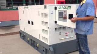 SUPER SILENT TYPE DIESEL GENERATOR SET 50KVA NOISE LEVEL TEST 1 [upl. by Nerreg]