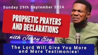 NSPPD LIVE TODAY 29TH SEPTEMBER 2024  JERRY EZE PROPHETIC DECLARATIONS  SUNDAY MORNING PRAYERS [upl. by Durkin931]