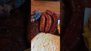 Smokey Watson BBQ trying Pinkertons BBQ in Houston Texas [upl. by Aibsel]