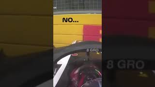 Grosjean’s Epic Crash at Baku 2018 😱 shorts [upl. by Urbano]