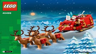 LEGO instructions  Seasonal  40499  Santas Sleigh [upl. by Ameerahs]