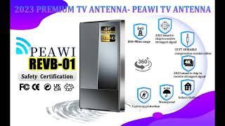 2023 TV Antenna for Smart TV 800 Miles Range  PEAWI REVB01 [upl. by Grimbly]