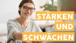 Stärken und Schwächen Die perfekte Antwort auf den JobinterviewKlassiker [upl. by Everick802]