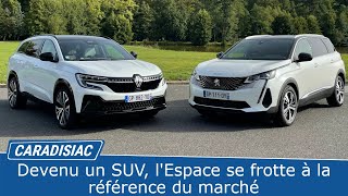 Renault Espace vs Peugeot 5008  le match des SUV 7 places [upl. by Schiro]