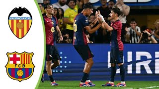 Valencia vs Barcelona  Extended Highlights amp All Goals 2024 HD [upl. by Leid]