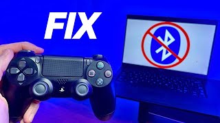 PS4 Controller Wont Connect on PC Fix Bluetooth PAIRING Error [upl. by Ahsema]