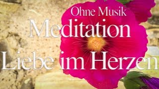 LIEBE im Herzen  Meditation ohne Hintergrundmusik 05 [upl. by Liag]